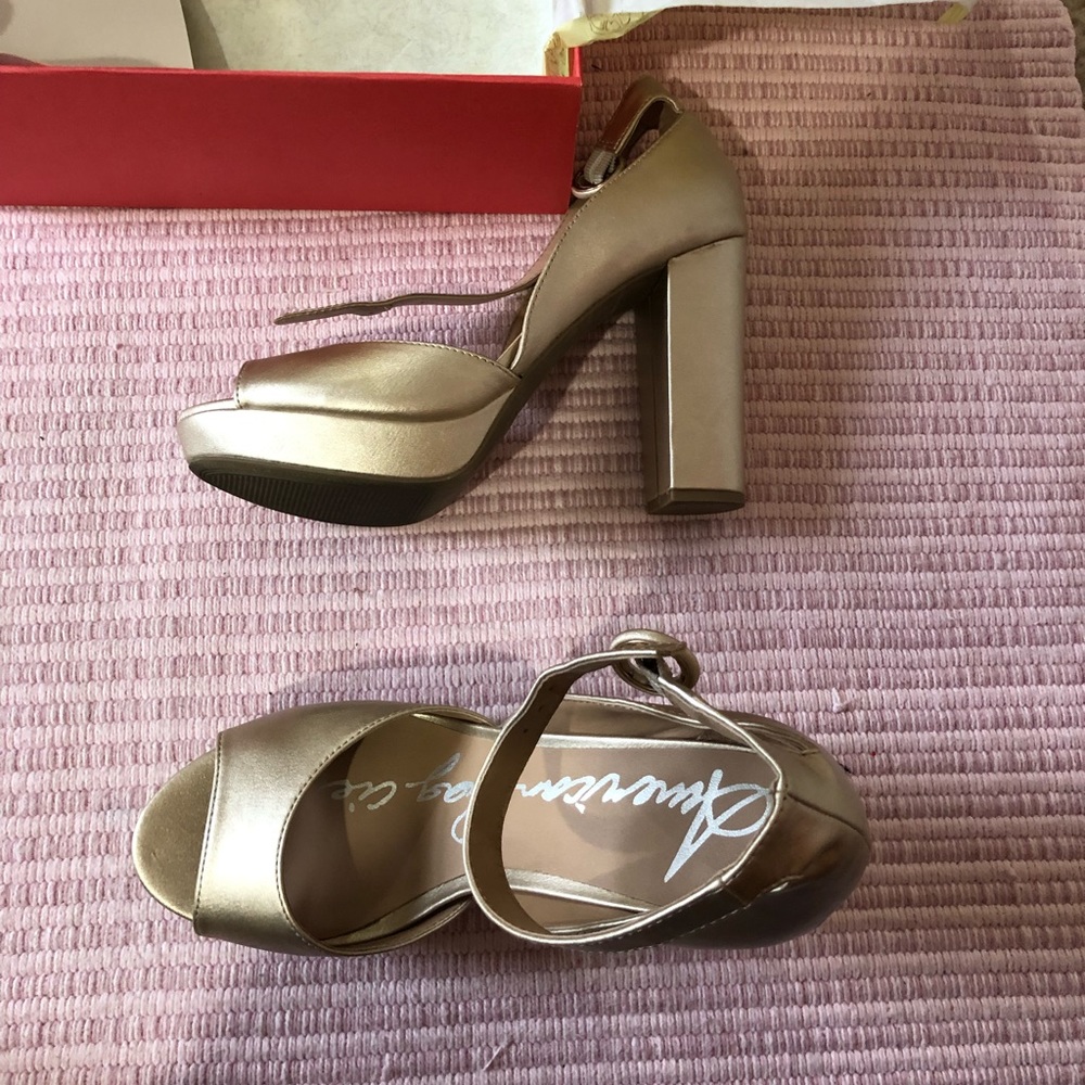 Gold heels!